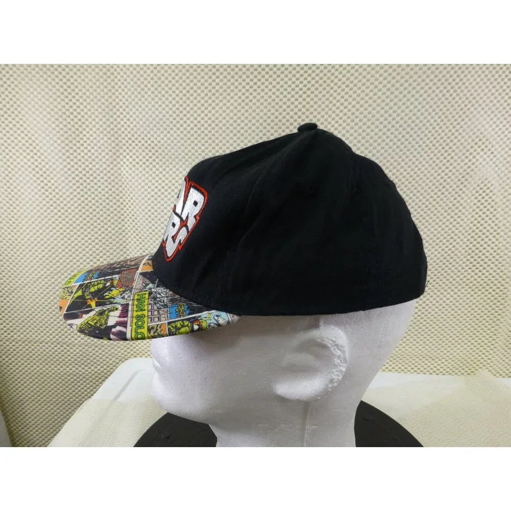Star Wars Youth Snapback Hat Black With Comic Print‎ Brim Adjustable Fit